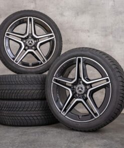 OEM Mercedes Benz A B Class CLA AMG winter wheels 18 inch W177 V177 W247 X118 C118 Rims A1774011500 black polisched