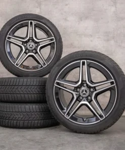 OEM Mercedes Benz A B Class CLA AMG winter wheels 18 inch W177 V177 W247 X118 C118 Rims A1774011500 black polisched