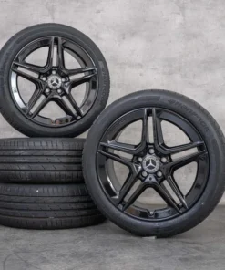 OEM Mercedes Benz A B Class CLA AMG Rims 18 inch W177 V177 W247 X118 C118 Summer wheels A1774011500 black glossy