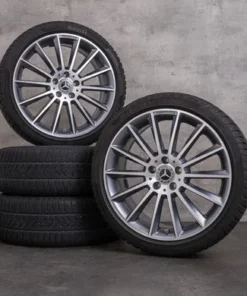 OEM Mercedes Benz A B Class CLA snow tire packages 19 inch W177 V177 W247 C118 X118 Rims A1774011600 himalaya grey glossy turned