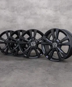OEM Mercedes Benz C-Class Rims 18 inch W205 S205 C205 A205 A2054012802 black matt