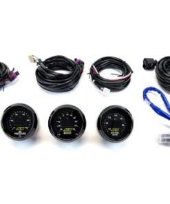 AEM 3-Gauge Combo 52mm UEGO Wideband A/F Ratio + Oil Pressure + Turbo Boost | Universal