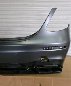 Mercedes E63 AMG Rear Bumper – W213 Sedan – Carbon Diffuser & Exhaust Trims – OEM