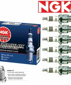 NGK BKR8EIX Iridium IX High HP Spark Plugs Two Steps Colder 2JZ-GTE 93-98 Supra (Set of 6) *GENUINE NGK*