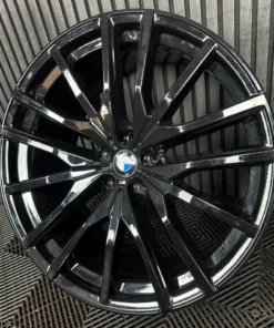 1X 22'' Genuine BMW X5 X6 742 M Sport G05 G06 Black Alloy Wheel 9882611 Rear